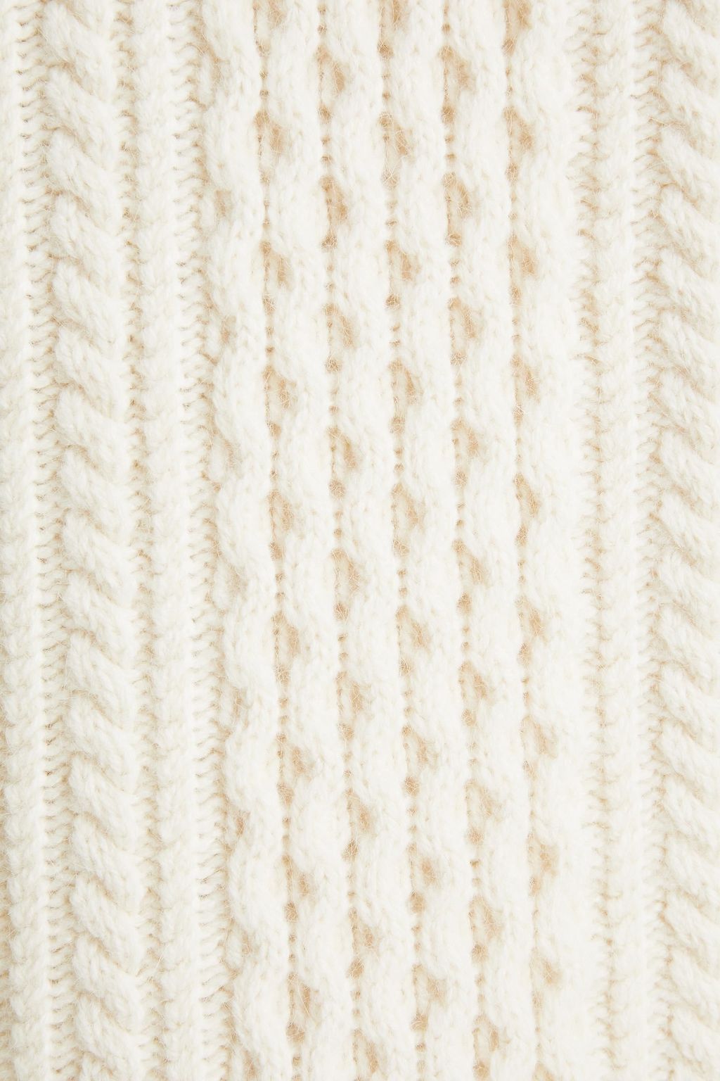 CHLOÉ Cable-knit wool and Alpaca-blend mini dress