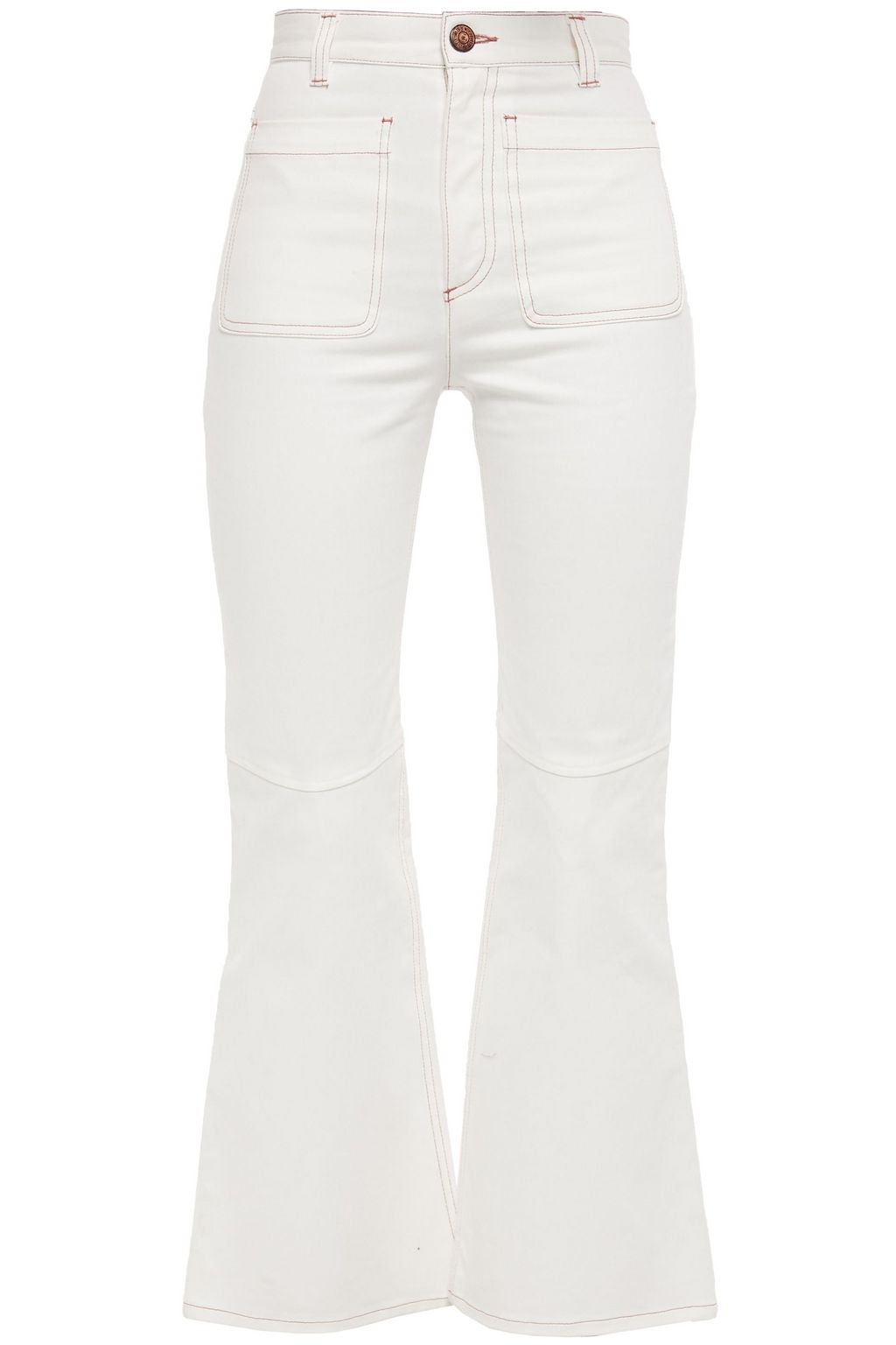 off white flare jeans