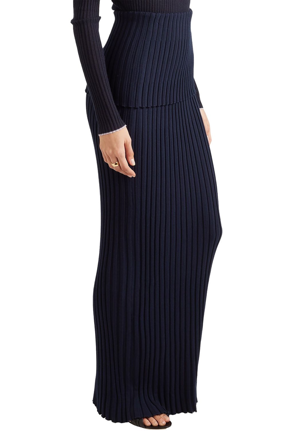 GABRIELA HEARST Alamos ribbed wool maxi skirt