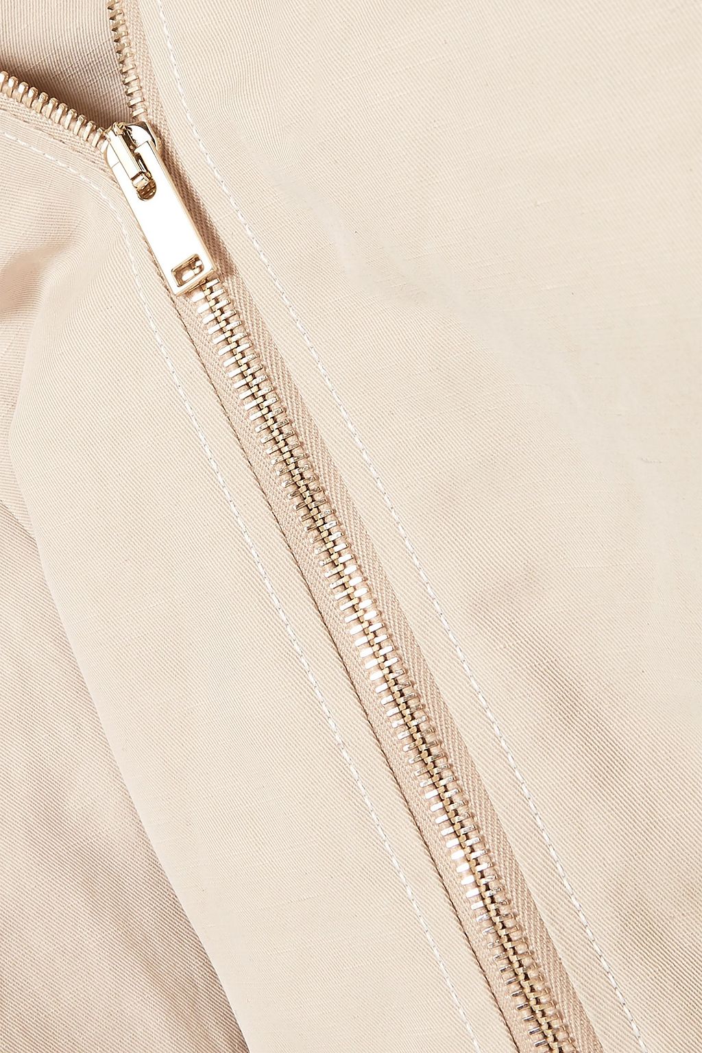 STELLA MCCARTNEY Cropped zip-detailed twill jumpsuit
