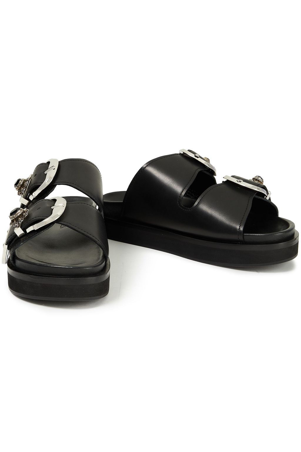 ALEXANDER MCQUEEN Embellished leather sandals