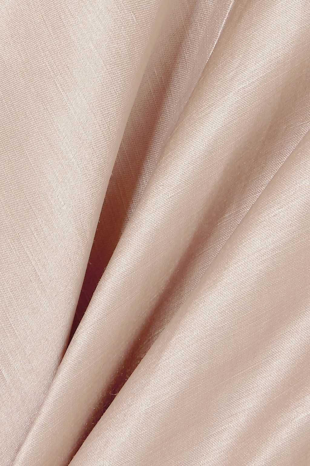 GABRIELA HEARST Bridget linen and silk-blend satin midi dress