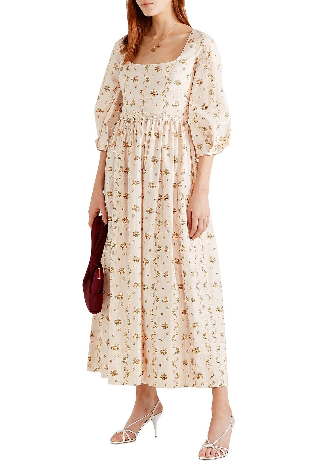 BROCK COLLECTION Floral-print cotton-poplin maxi dress