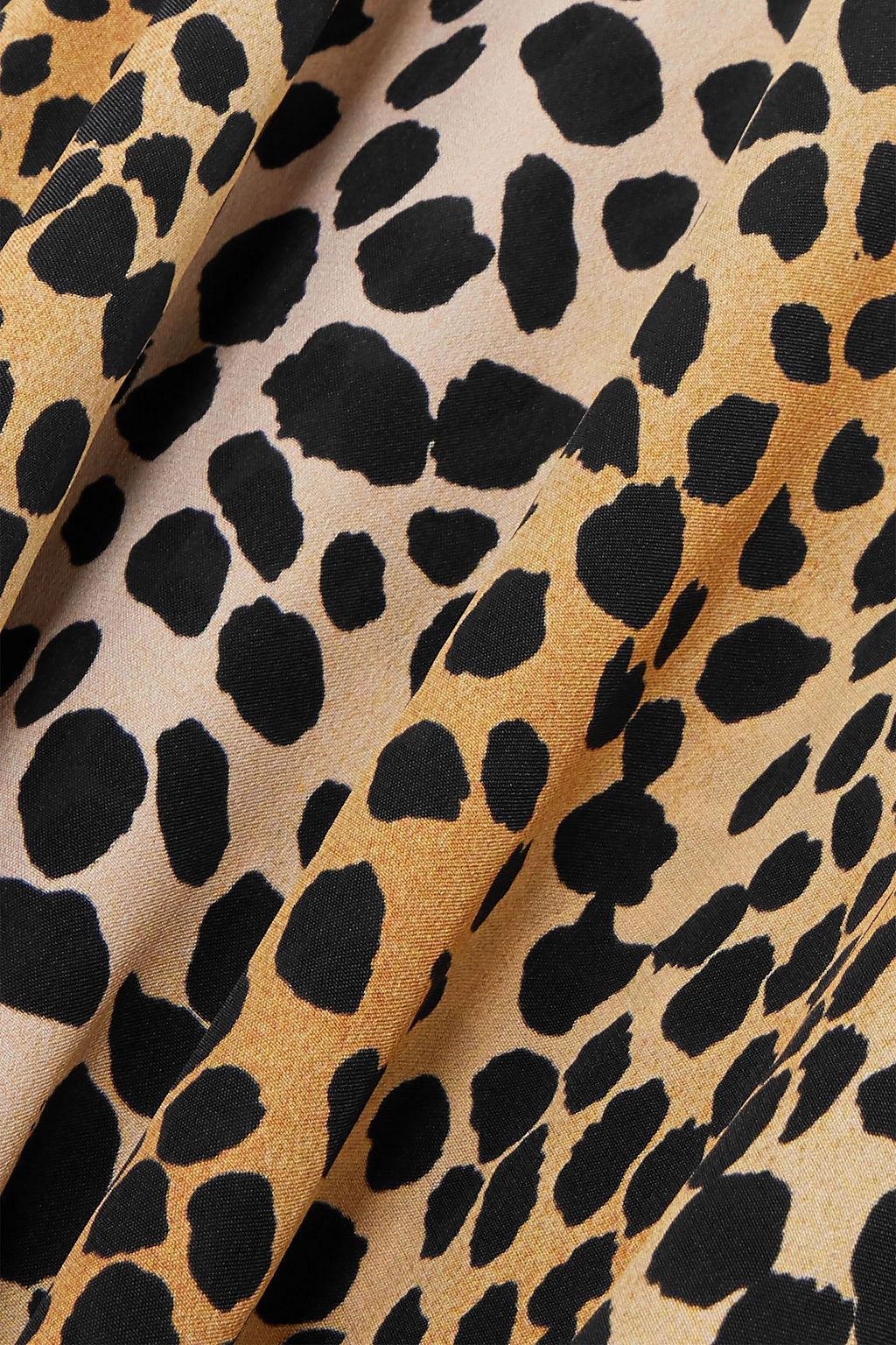 RIXO Elsa leopard-print crepe de chine midi dress