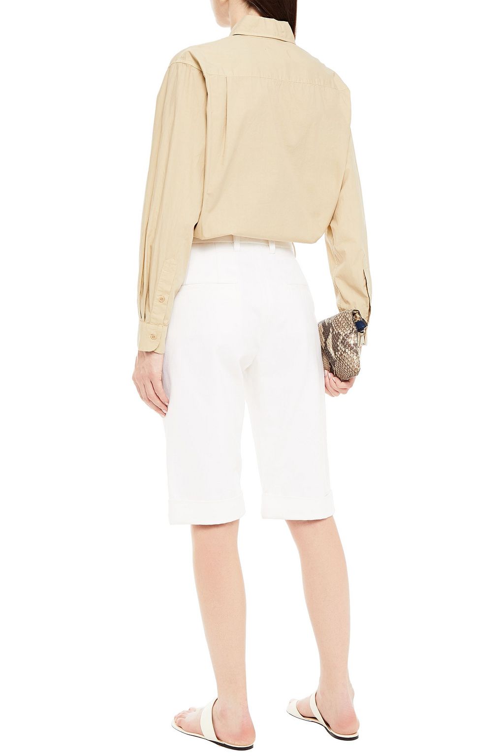 NILI LOTAN Kelsey cotton-poplin shirt