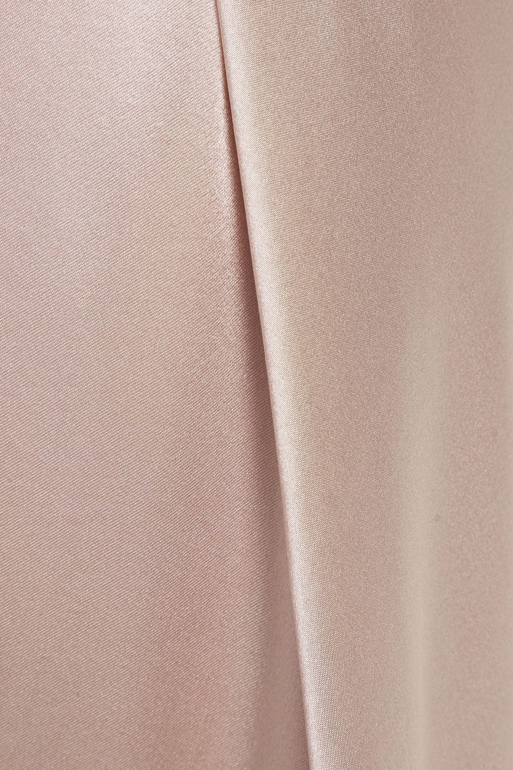 LE KASHA Qargan asymmetric silk-satin midi skirt