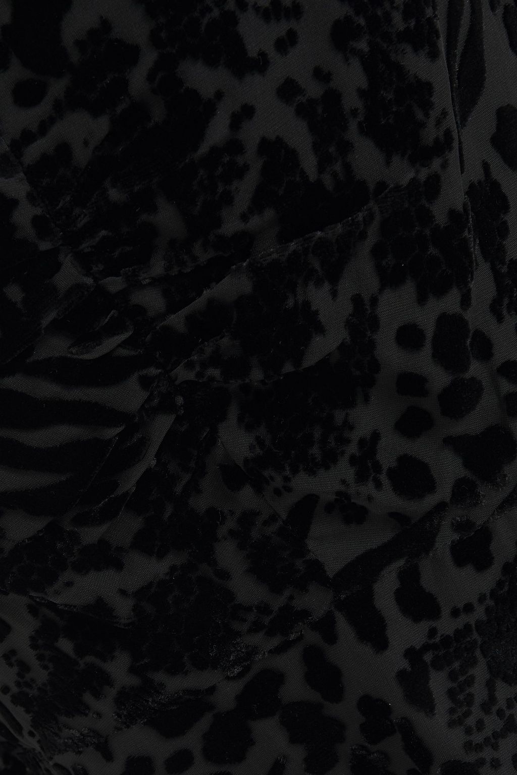 VERONICA BEARD Giacomo ruched devoré-velvet peplum top