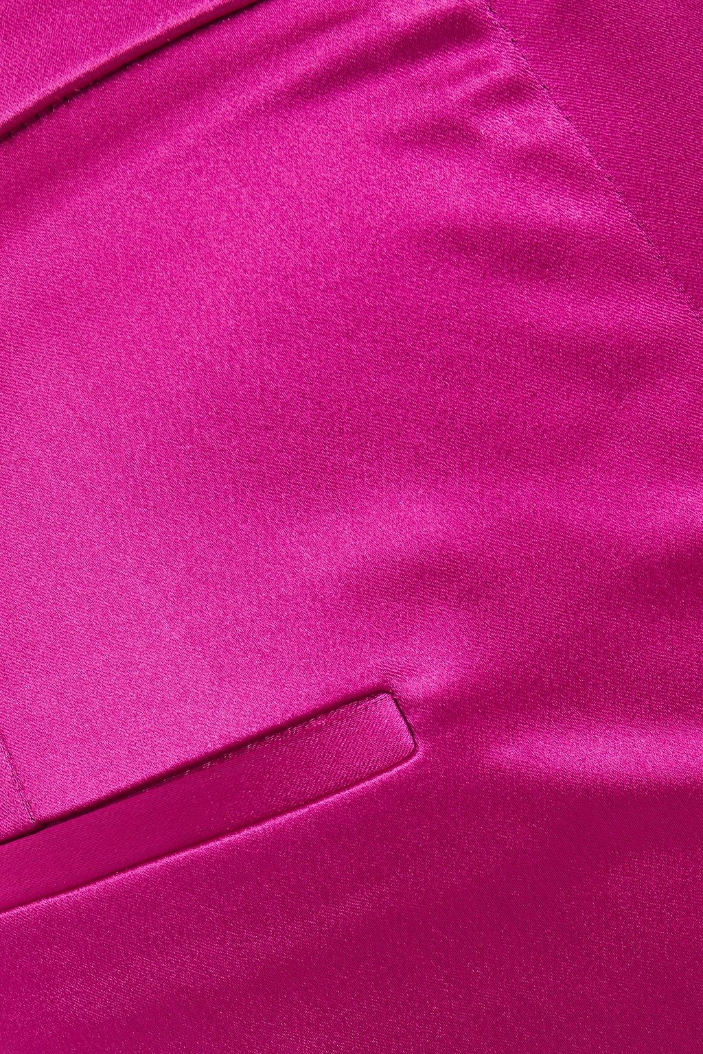VERONICA BEARD Lago cropped stretch-satin slim-leg pants