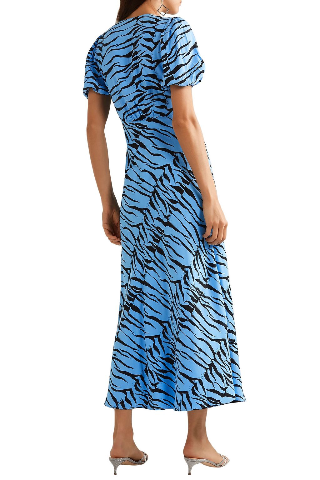 RIXO Tonya printed crepe midi dress