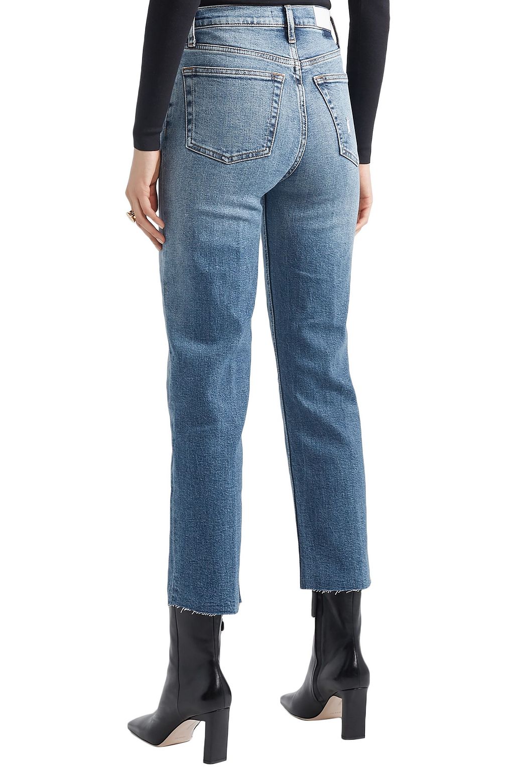 RE/DONE Ultra High Rise Stove Pipe Comfort Stretch straight-leg jeans