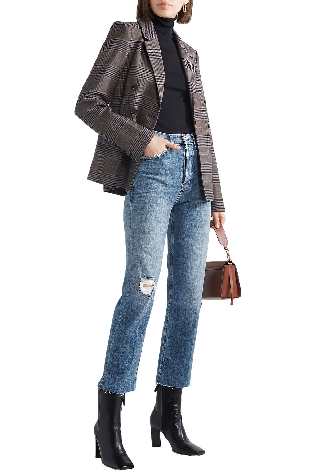 RE/DONE Ultra High Rise Stove Pipe Comfort Stretch straight-leg jeans
