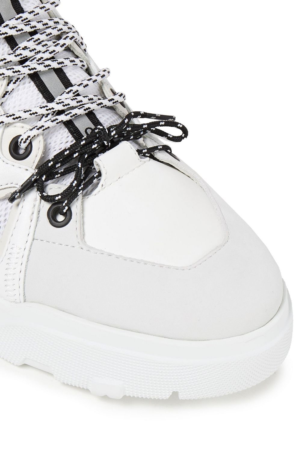 MCQ ALEXANDER MCQUEEN Orbyt leather, nubuck and mesh sneakers