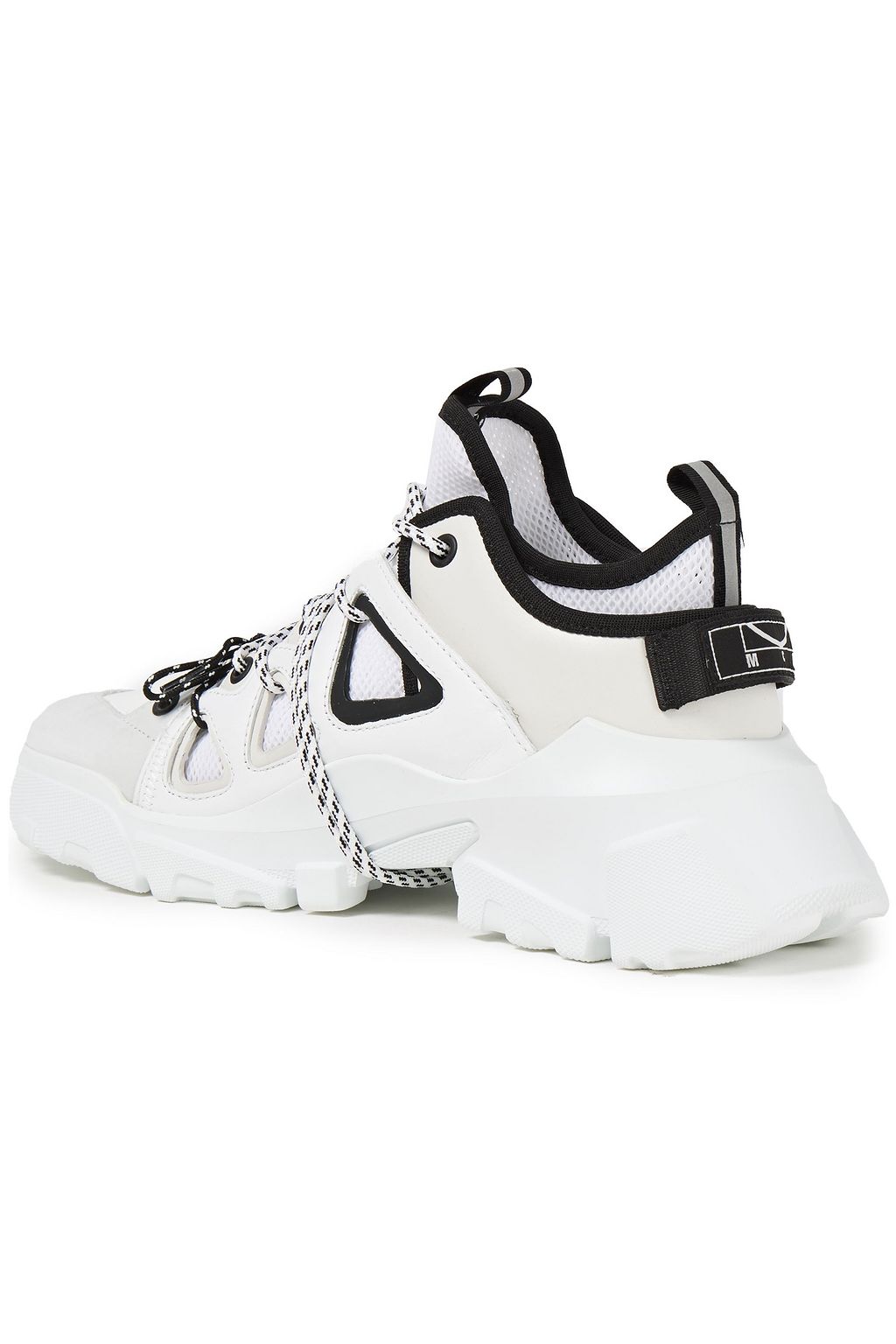 MCQ ALEXANDER MCQUEEN Orbyt leather, nubuck and mesh sneakers