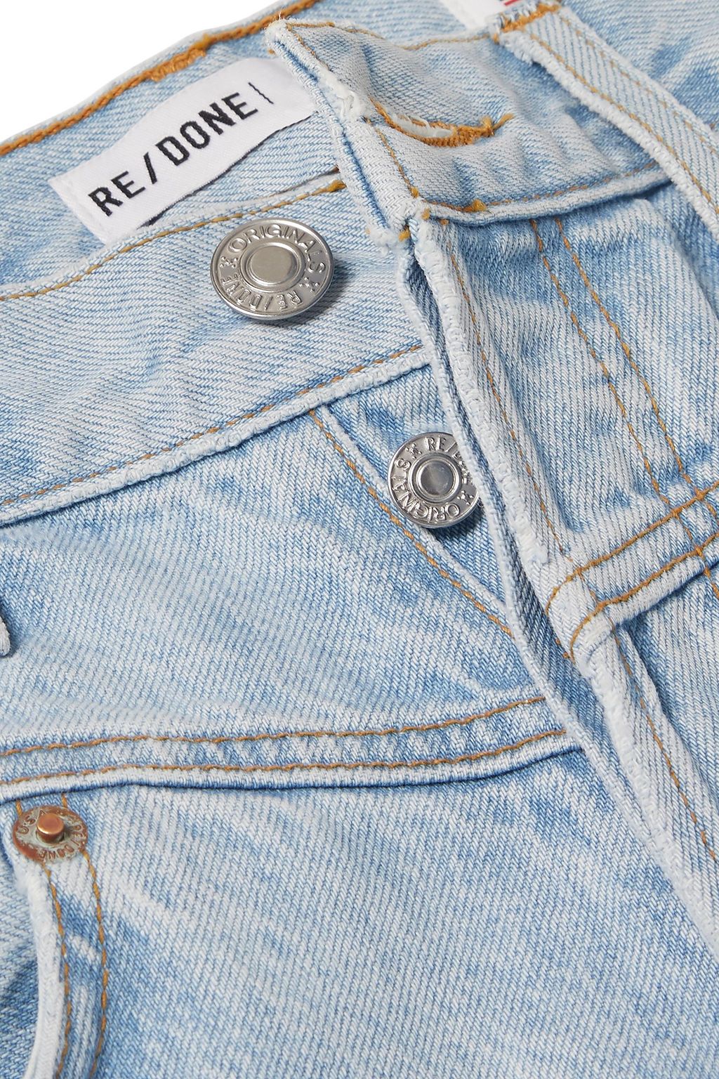 RE/DONE Double Yoke high-rise straight-leg jeans