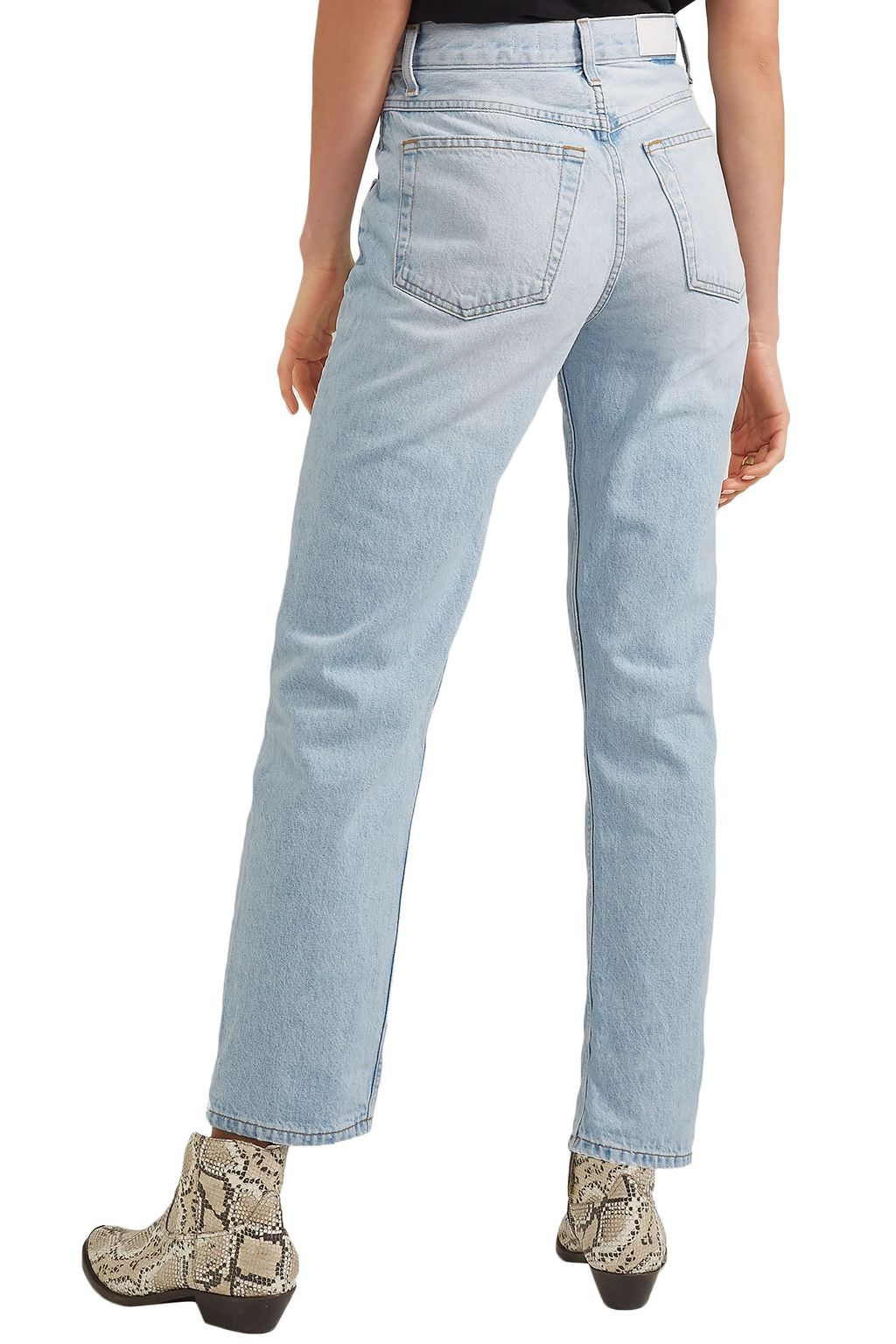 RE/DONE Double Yoke high-rise straight-leg jeans