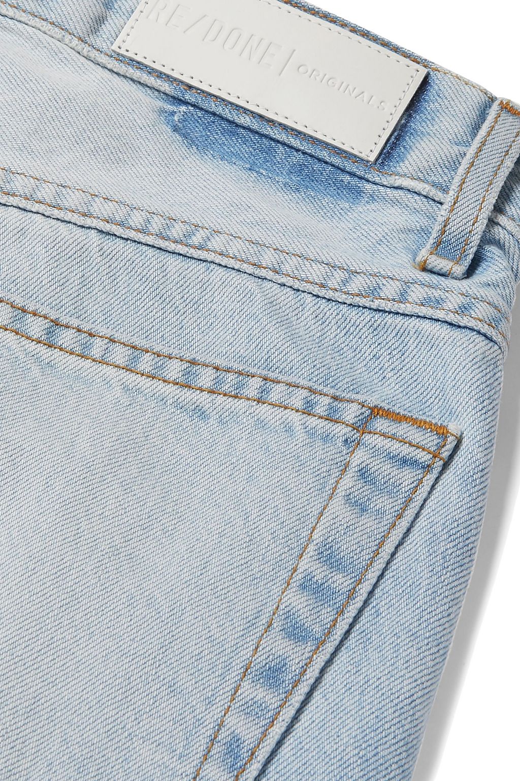 RE/DONE Double Yoke high-rise straight-leg jeans