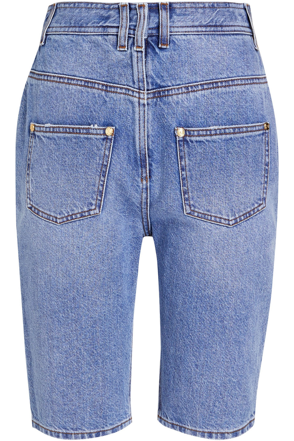 balmain - denim shorts - blue - fr 36