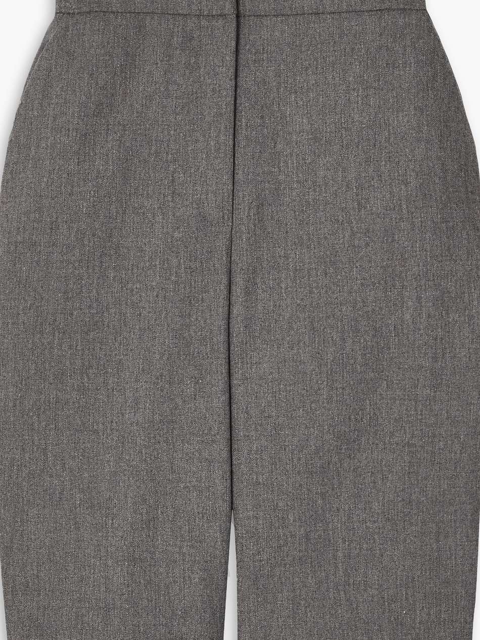 wool-blend flannel shorts