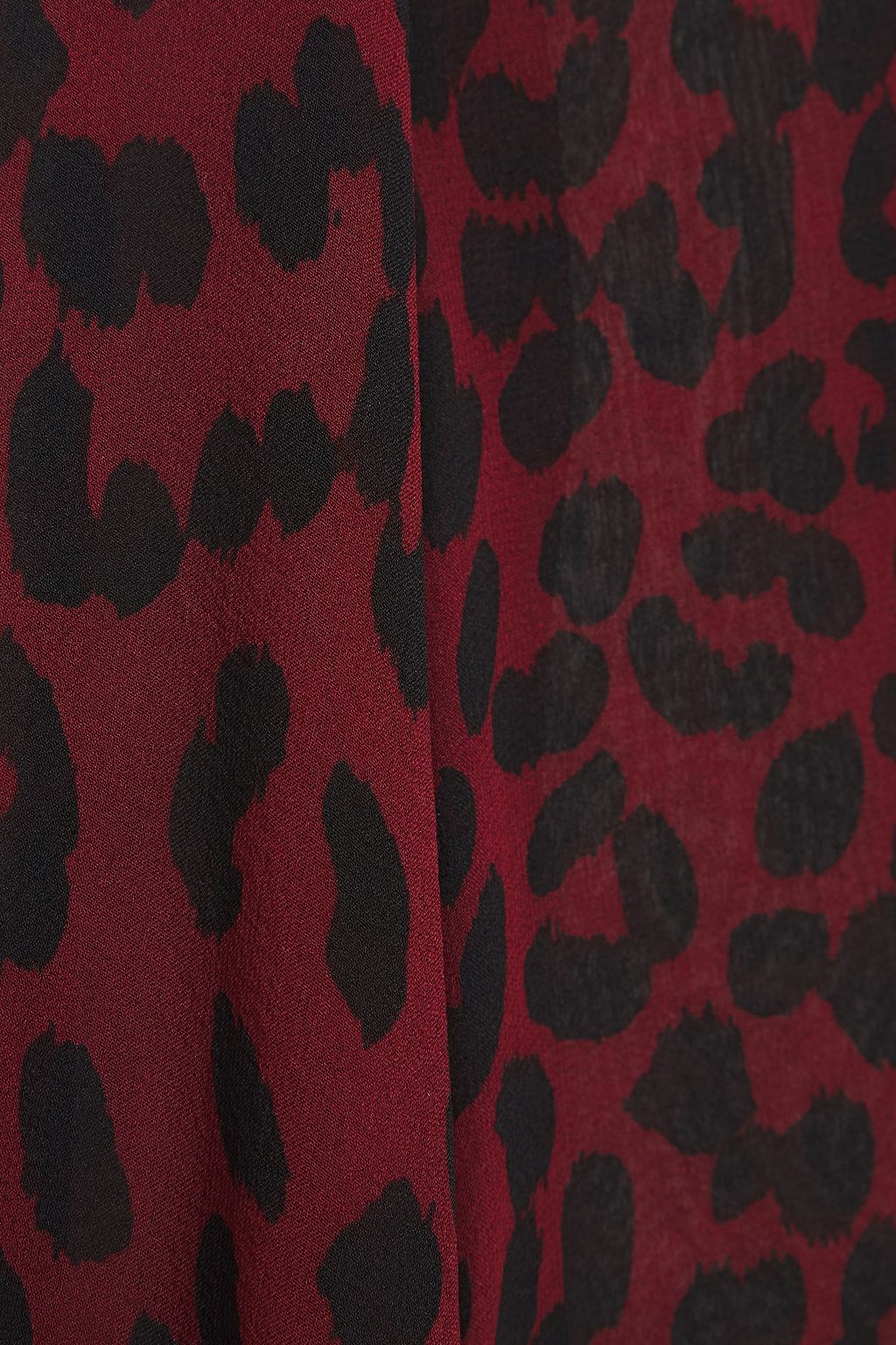 NILI LOTAN Demi ruffle-trimmed snake-print silk-chiffon blouse
