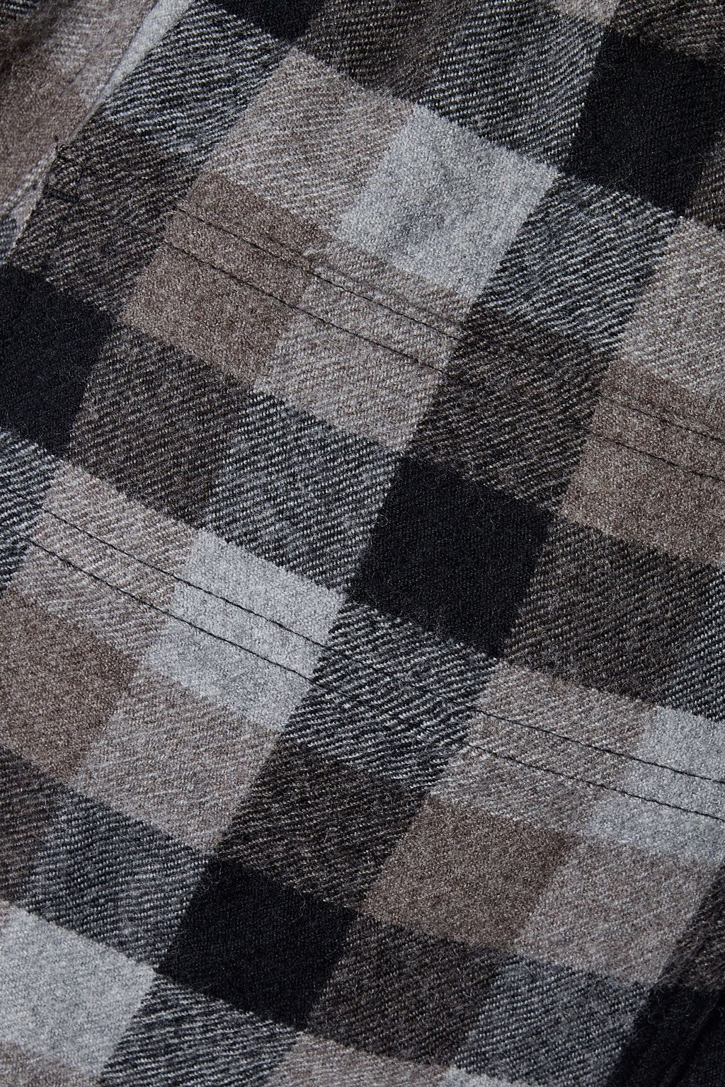 RICK OWENS Checked wool-flannel tapered pants