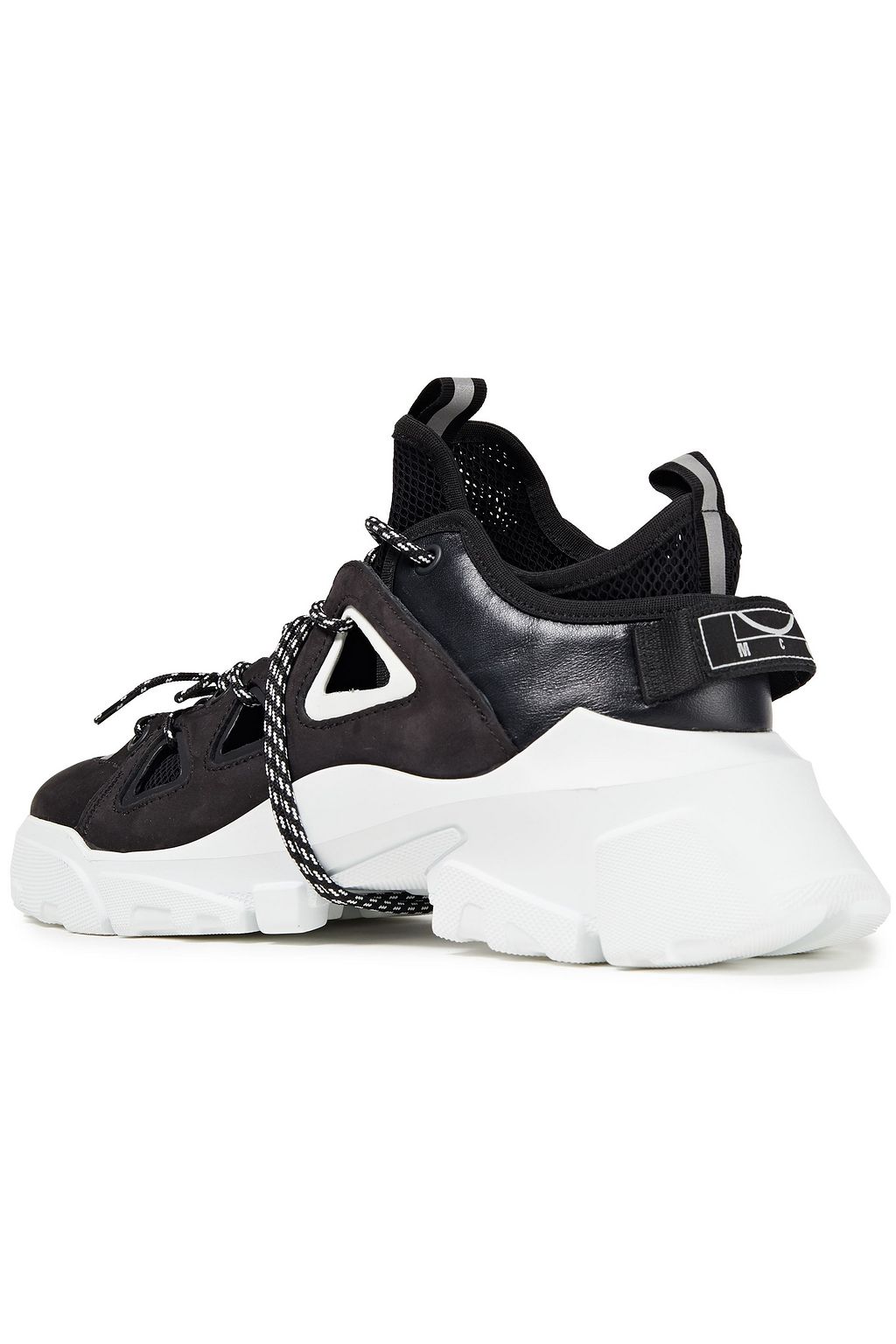 MCQ ALEXANDER MCQUEEN Orbyt leather, nubuck and mesh sneakers