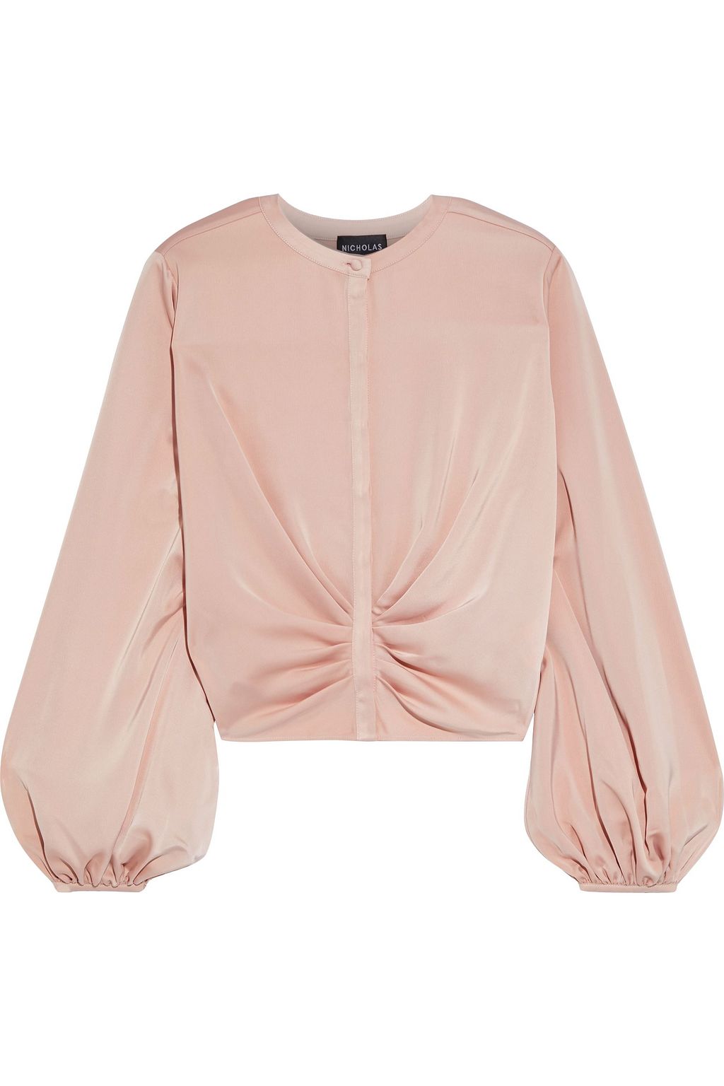 satin blush top