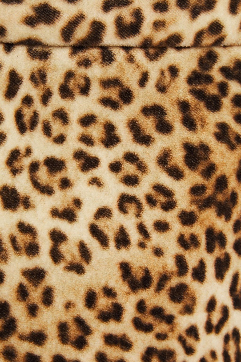 NILI LOTAN Rivoli leopard-print cotton-velvet mini skirt