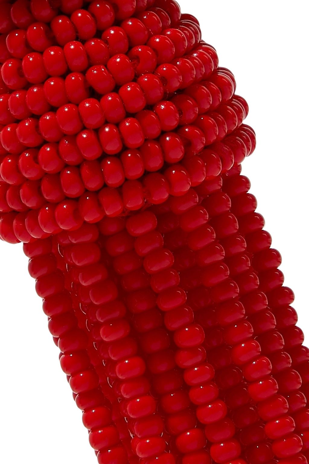 OSCAR DE LA RENTA Gold-tone beaded tassel clip earrings
