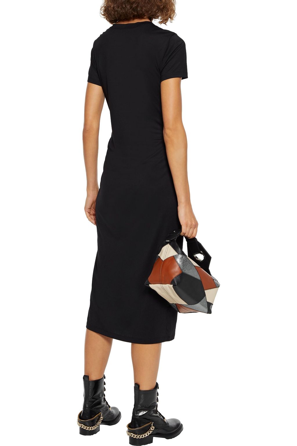 RAG & BONE Ina ruched jersey midi dress