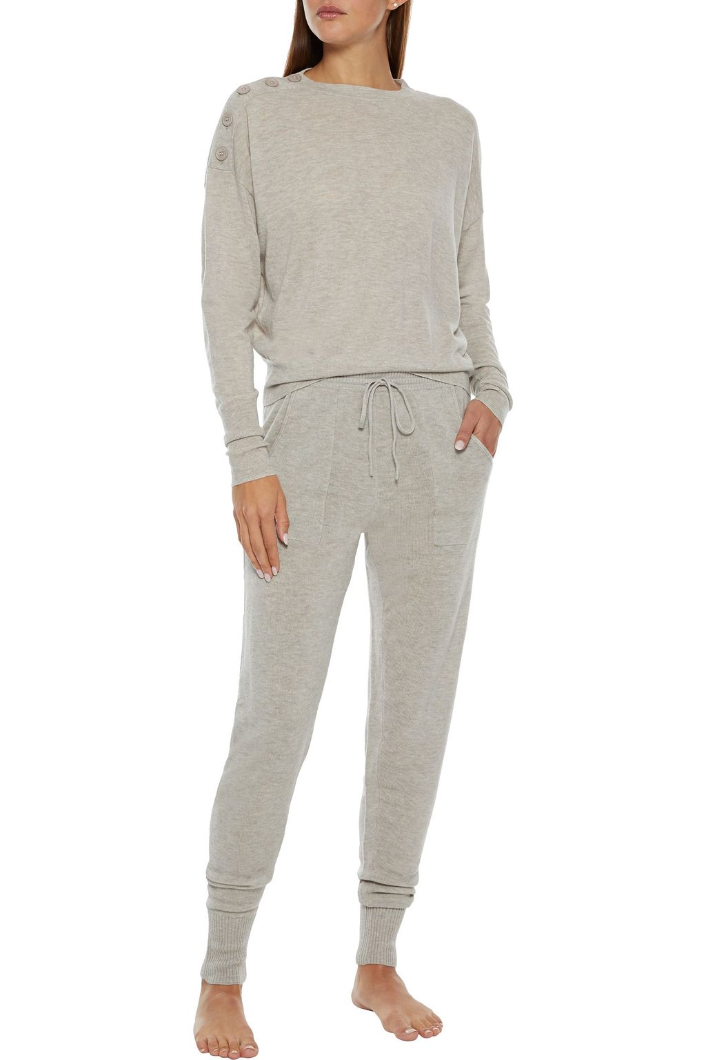 Stone Futile Groom button-detailed cashmere sweater | Sale up to 70% ...
