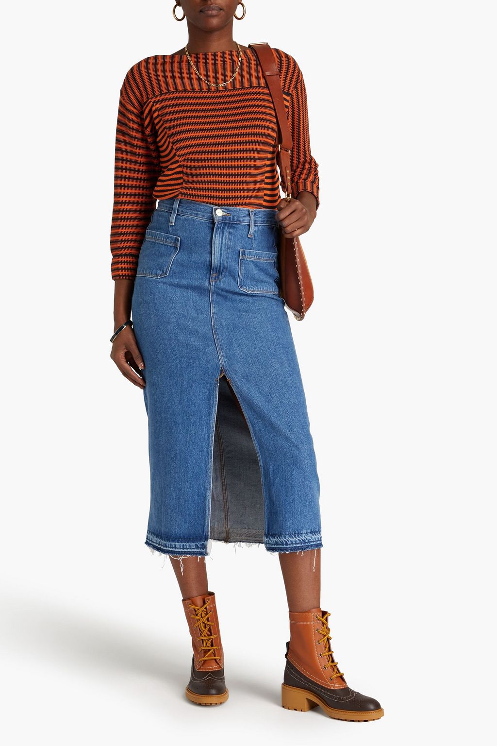 CHLOÉ コットン セーター ストライプ