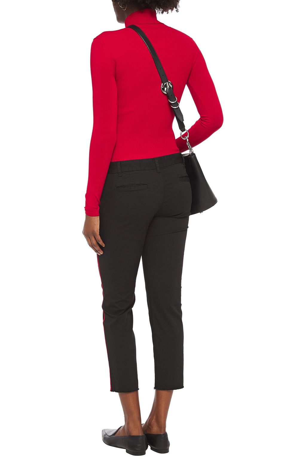 NILI LOTAN East Hampton cropped cotton-blend twill skinny pants