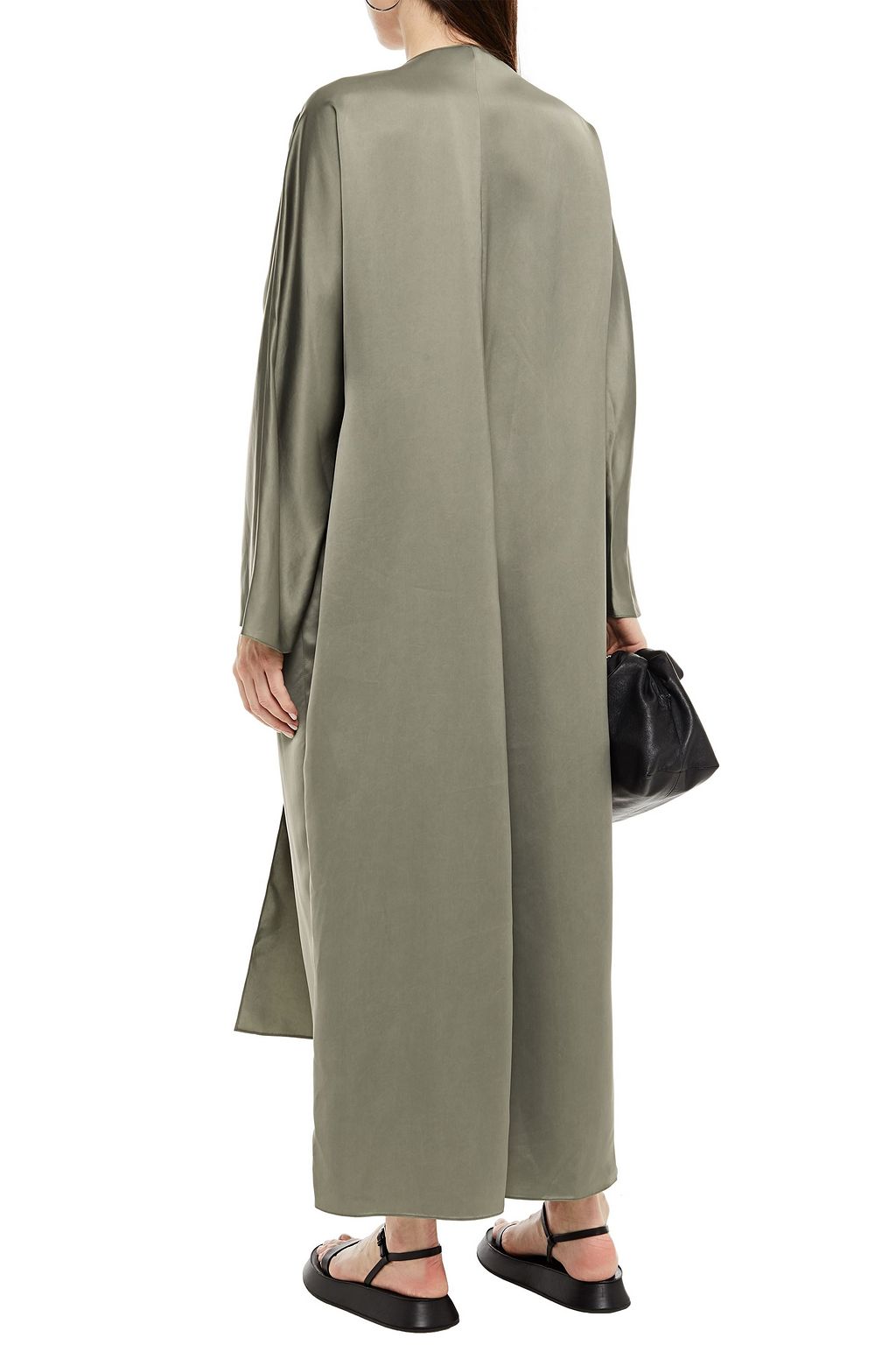 THE ROW Clementine tie-front cupro maxi dress