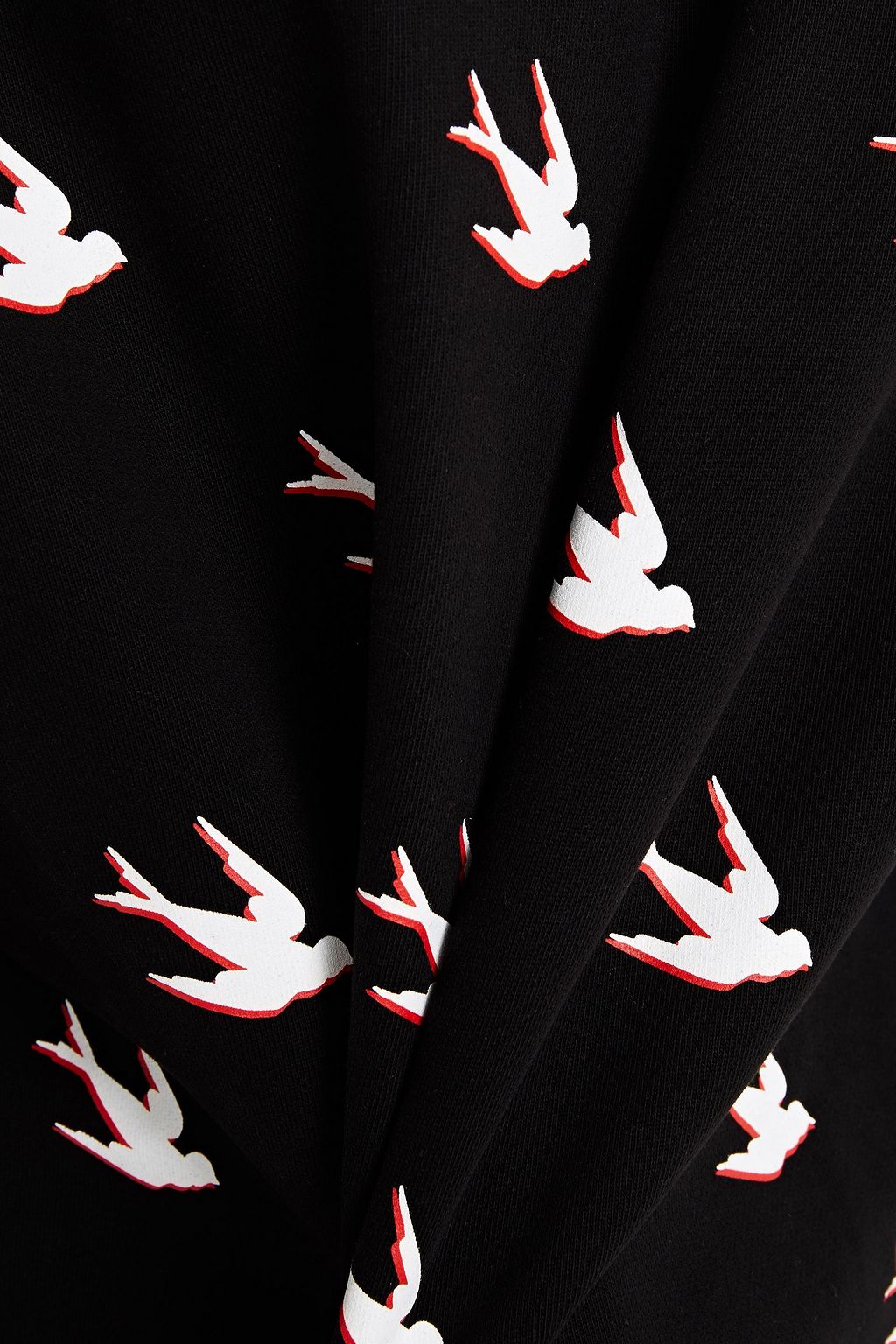 MCQ ALEXANDER MCQUEEN Printed French cotton-terry mini dress