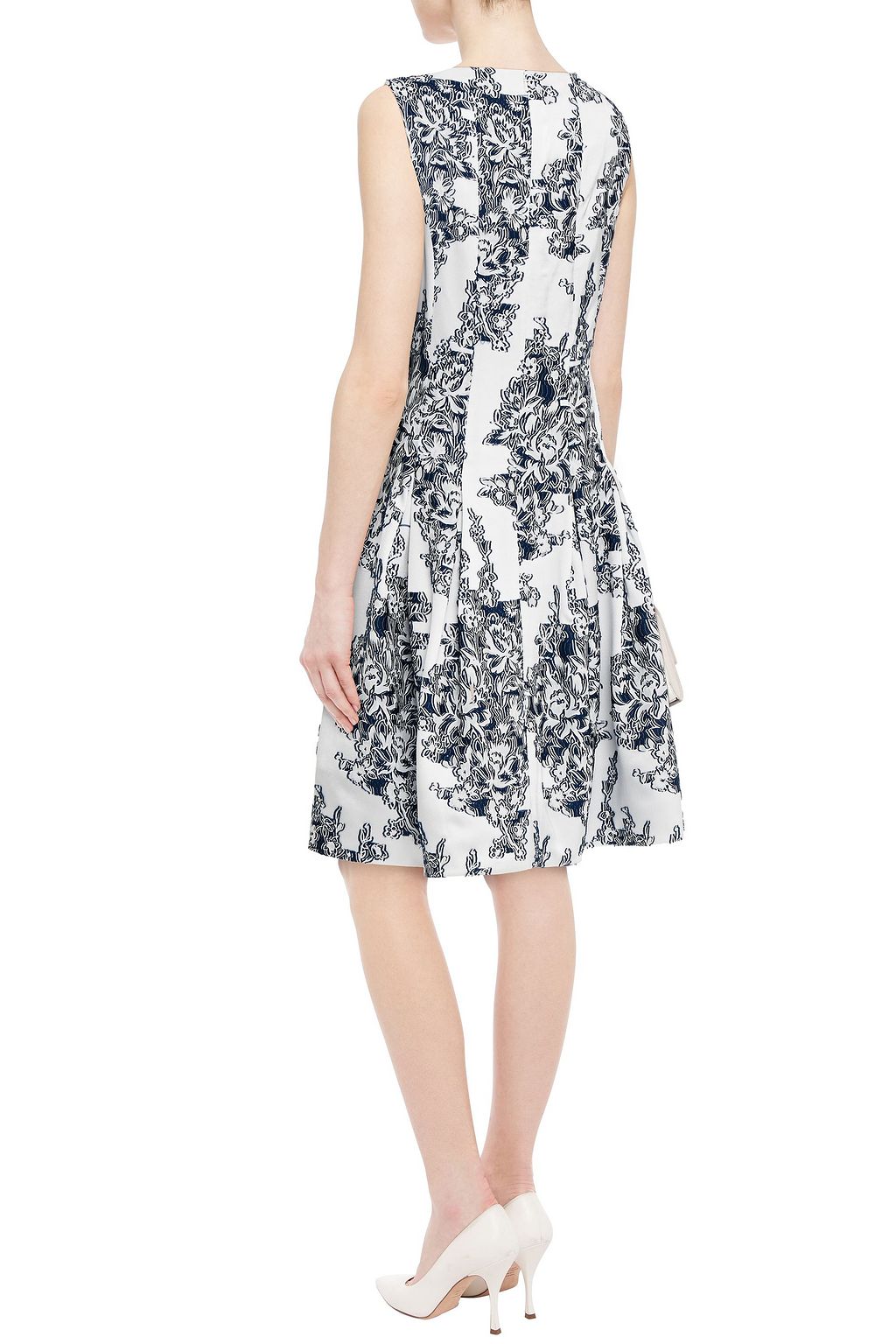 OSCAR DE LA RENTA Floral-jacquard dress