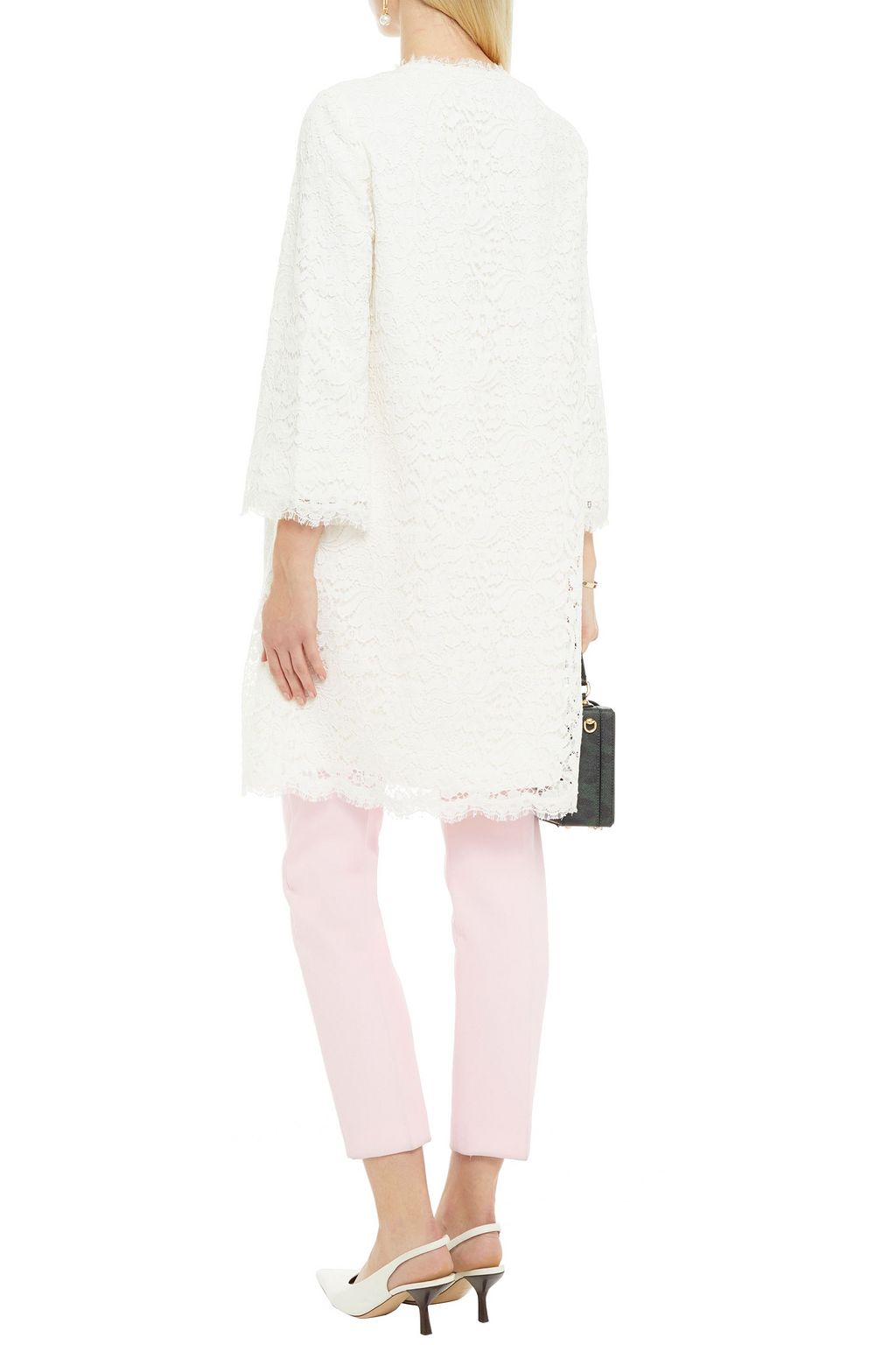 DOLCE&GABBANA Button-embellished corded lace coat