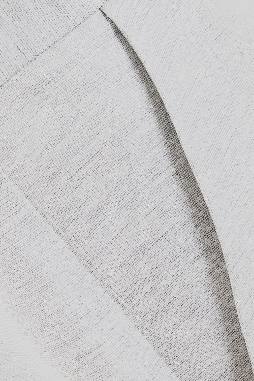 THE ROW Mavery slub silk and linen-blend straight-leg pants