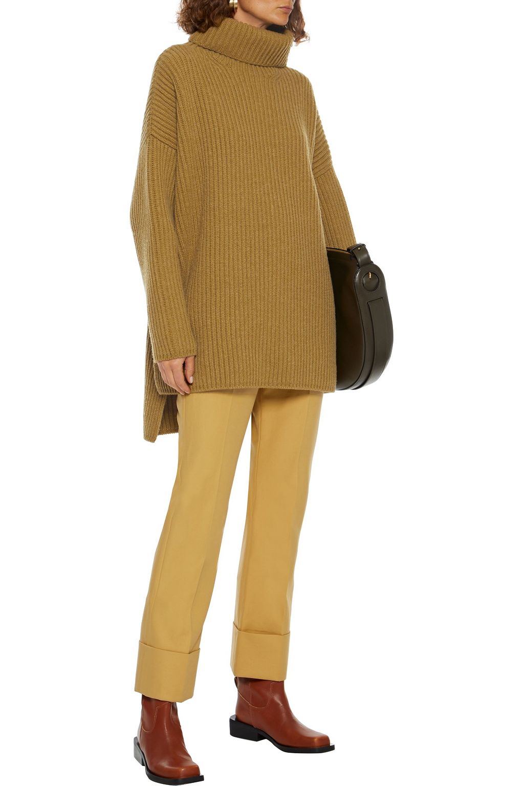 joseph oversized wool turtleneck sweater