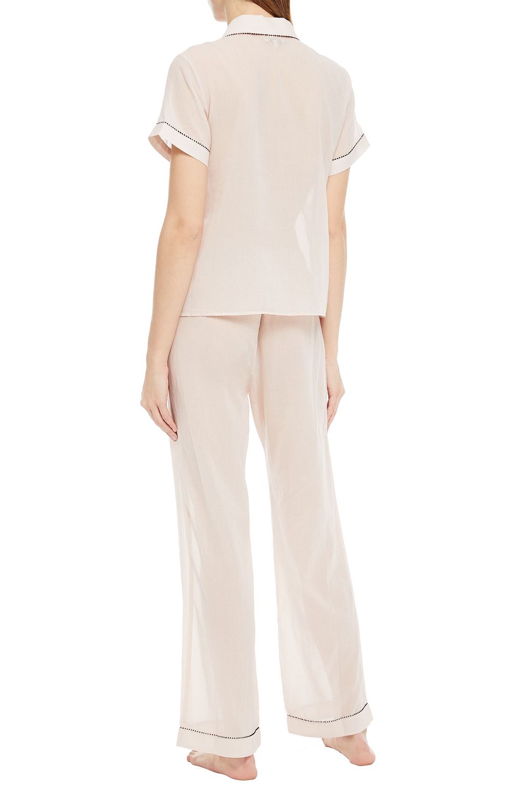 MORGAN LANE Tami cotton-gauze pajama top