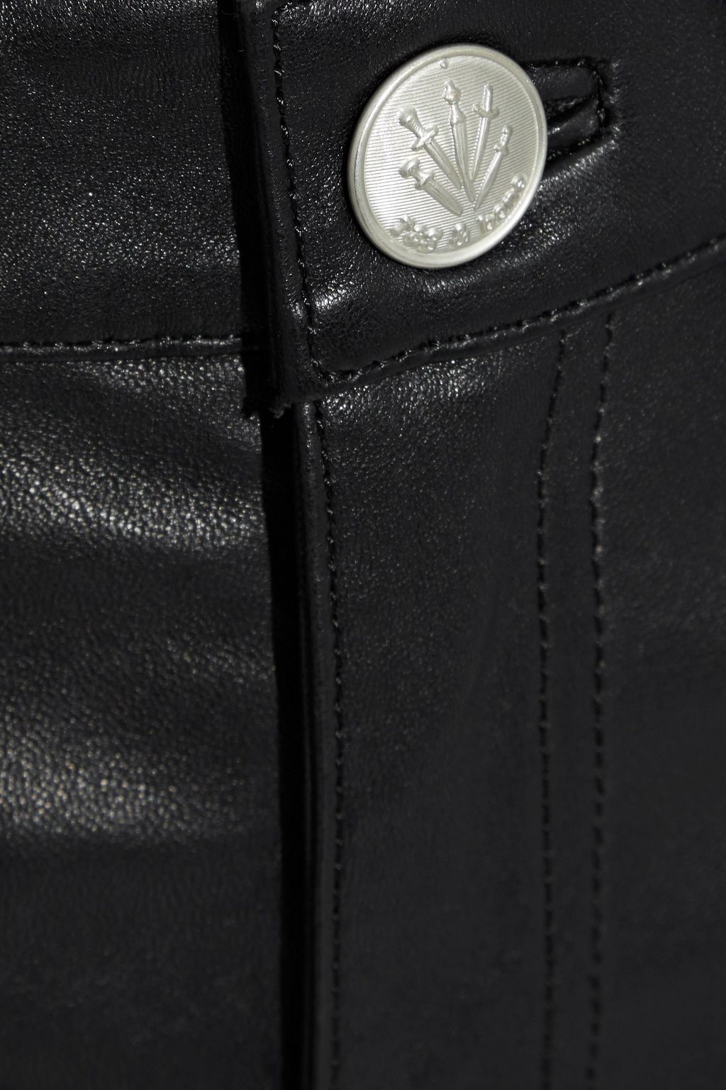 RAG & BONE Maya cropped leather straight-leg pants
