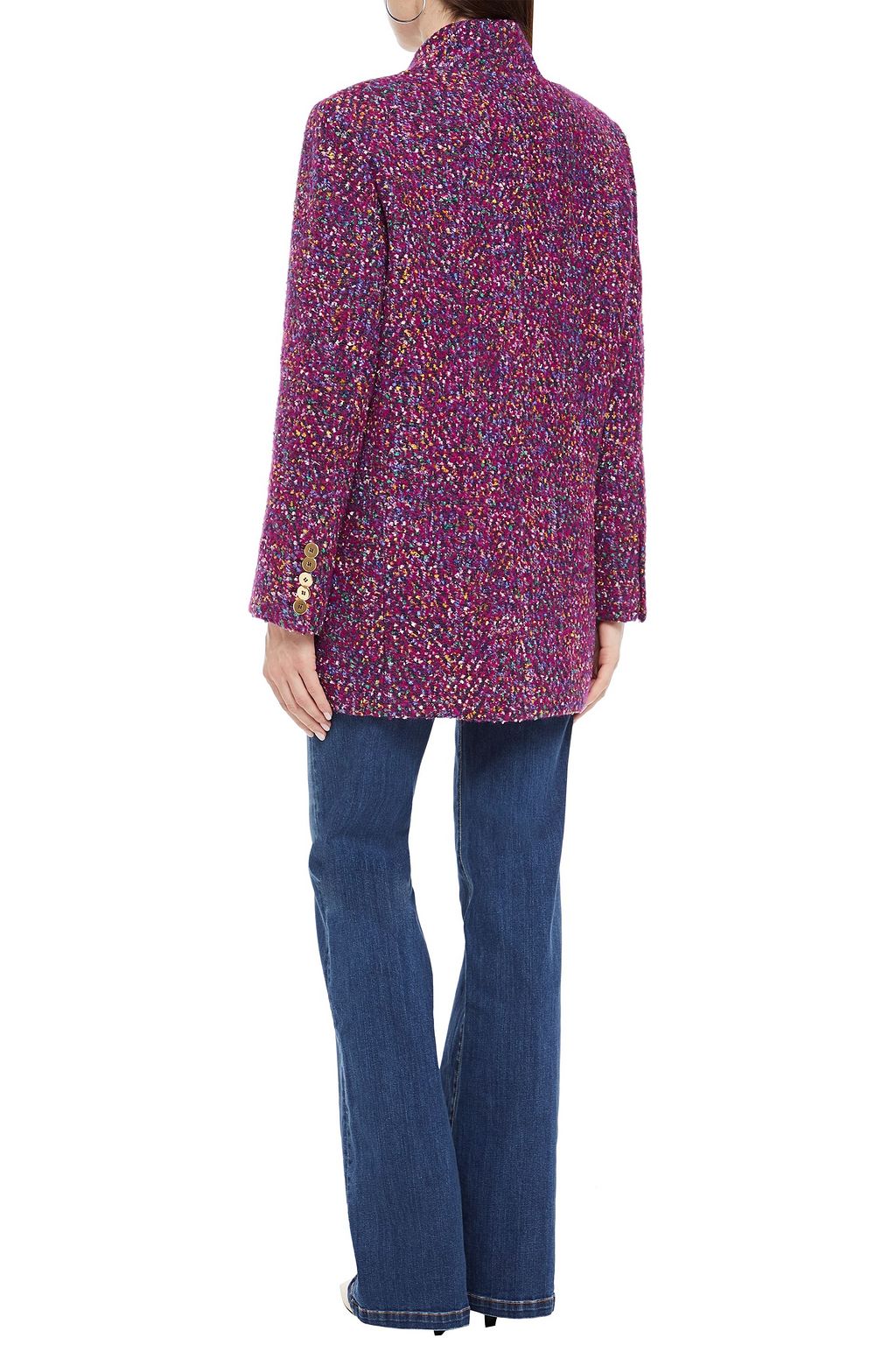 VERONICA BEARD Crispin metallic wool-blend bouclé coat