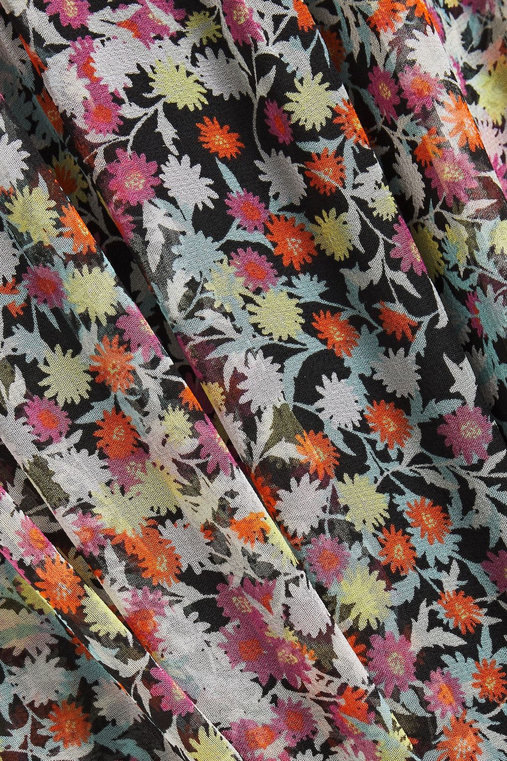 EQUIPMENT Allix gathered floral-print silk-georgette midi dress