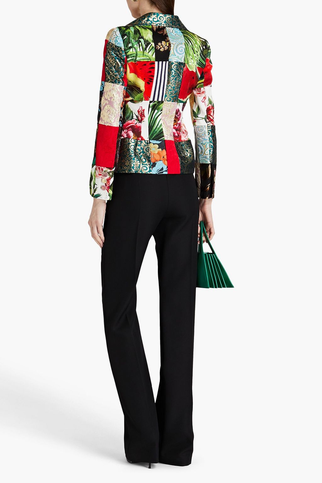 DOLCE&GABBANA Patchwork jacquard blazer