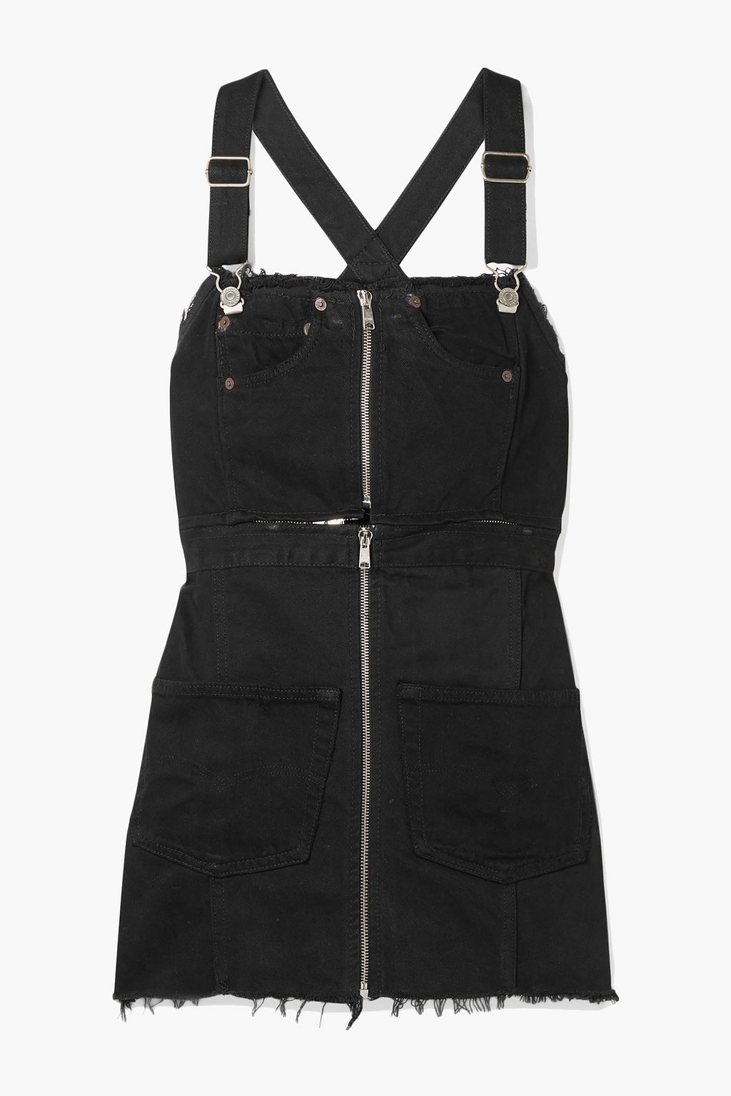 Black Denim mini dress | Sale up to 70 ...