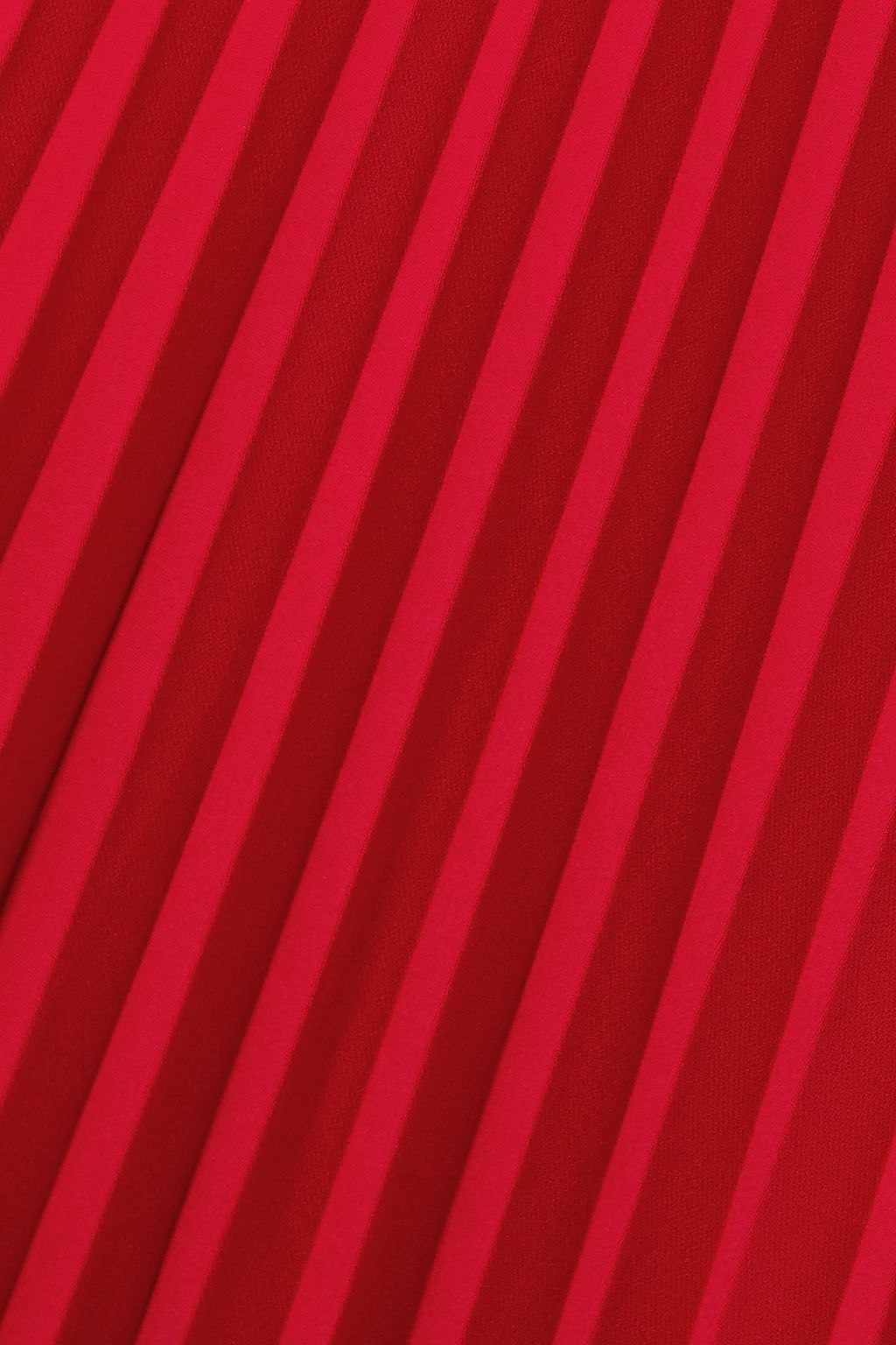 REDVALENTINO Pleated crepe midi skirt