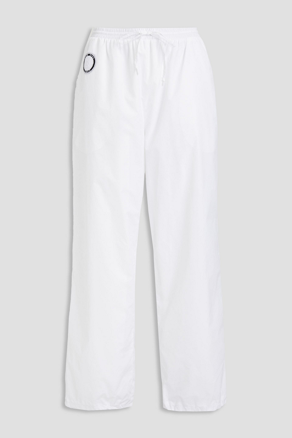 Logo-appliquéd shell track pants