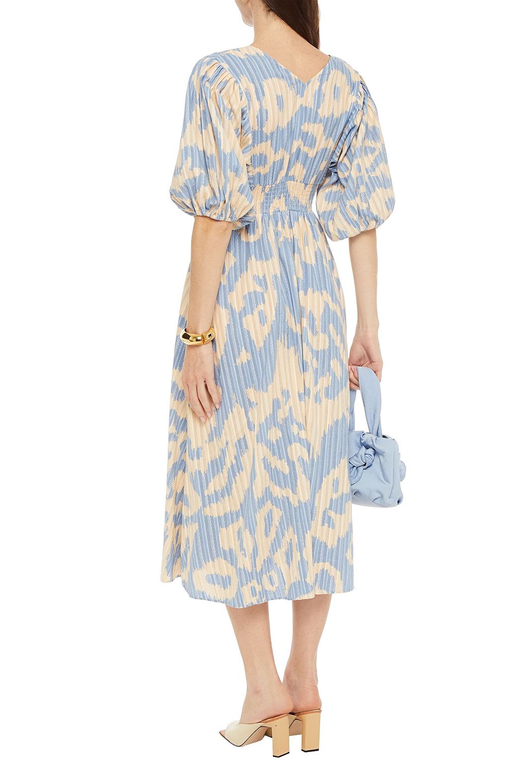 DIANE VON FURSTENBERG Freda printed cotton-jacquard midi dress