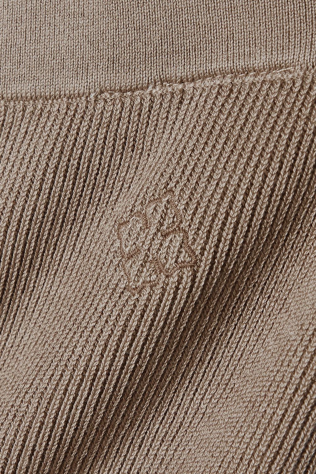 BY MALENE BIRGER Belis cropped ribbed-knit straight-leg pants