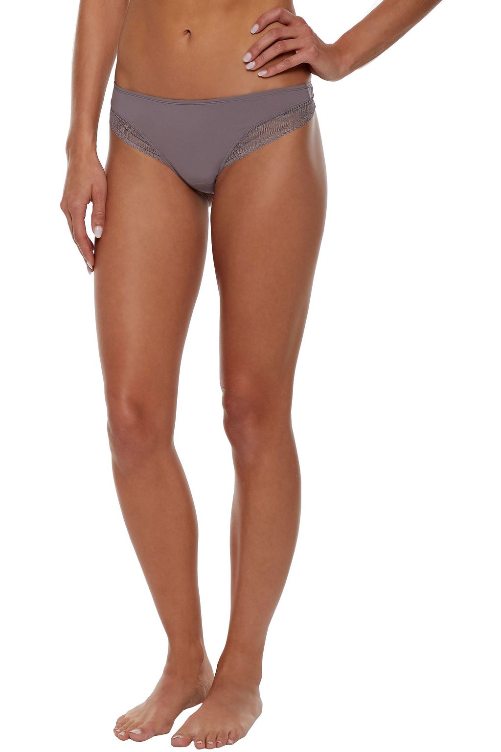 ERES Aérien tulle-trimmed stretch-jersey low-rise thong