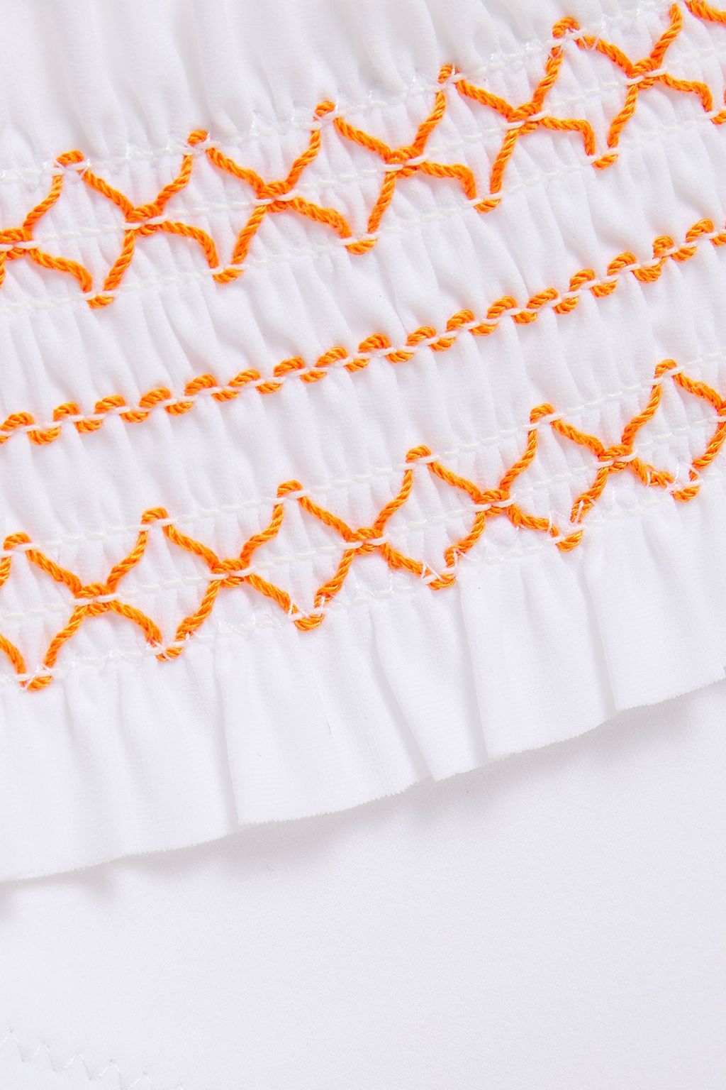 TORY BURCH Smocked low-rise bikini briefs